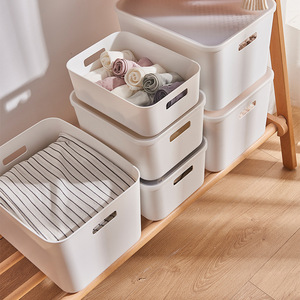 Grosir <span class=keywords><strong>Stackable</strong></span> plastik PP kotak penyimpanan rumah tangga laci Organizer baju penyimpanan rumah kotak penyimpanan - Product Image 4