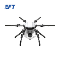 Drones agricoles EFT E610P pour l'irrigation des fermes, pulvérisation et semis, 10L, 6 axes, UAV, drones agricoles à haute efficacité pour la pulvérisation