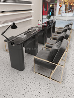 Table à ongles pour bureau de manucure professionnel avec collecteur de poussière Table à ongles Salon manucure meubles