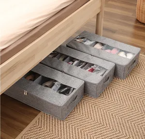 Custom Cotton Linen Foldable Washable 5/7/9 Girds Wardrobe Drawer Clothes Organizer Jeans Storage Compartments For Closet