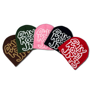 Gorros de Punto Personalizados OEM de Moda, 100% Acrílicos, Gorro Jacquard Completo con Logotipo Bordado, Gorros Cálidos de Invierno - Product Image 2