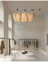 Lustre de Restaurant de Lampe Artistique de Style Nordique Lustre de Salon Wabi-sabi Lustre Blanc