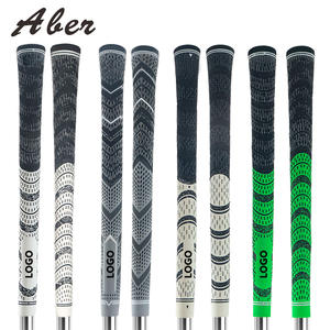 Классические ручки для гольфа среднего размера, OEM, Нескользящие, хлопчатобумажные, резиновые, для клюшек, с логотипом, модель деревянного железа - Product Image 1