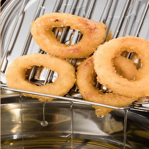 Wholesale SYH631 Stainless Steel Multifunctional Cookware Deep Fryer Pot Modern Design Frying with Thermostat and <b>Basket</b> - Product Image 5