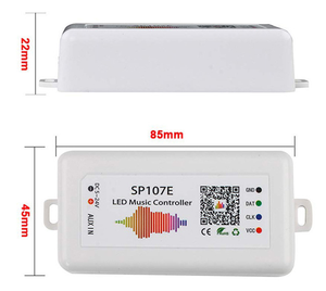 Dẫn hợp âm cho ứng dụng điều khiển từ xa ws2811 WS2812 RGBW RGB địa chỉ pixel âm nhạc sp107e điều khiển 5-24V 20m phạm vi - Product Image 6