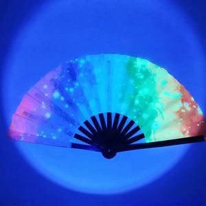 Custom <b>Large</b> Folding Hand <b>Fan</b> Folk Art Painted Paper Model Music Dance Party Theme Personalized Bamboo Business Gift Angels - Product Image 3