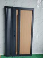 Portails de garage électriques en alliage d'aluminium de luxe, revêtement poudré, design écologique, dimensions personnalisables, style moderne pour la maison