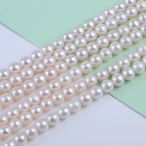 Perles d'eau douce Zhuji Source Aquaculture, 6-7 mm, diverses qualités, brillantes, pour colliers DIY, perles d'eau douce naturelles en vrac pour la vente en gros - Product Image 1