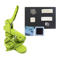 Nouveau bricolage bouton pression faisant la Machine 50*50mm carré en plastique Badge Machine Badge Maker Machine