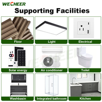 Maison conteneur pliable sur mesure, maison d'hôtes préfabriquée, maison conteneur modulaire de haute qualité, maisons conteneurs pliables de 20 pieds