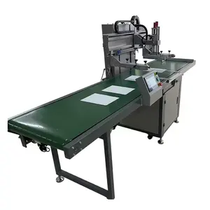 Papier- und beuteldruck halbautomatisches flachbett-Seidenbilddruckmaschine Siebdrucker für Aufkleberpapier