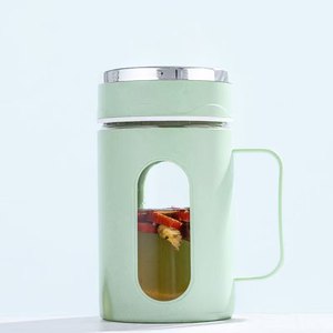 Bouteille d'eau en verre givré coloré à changement de couleur avec couvercle, personnalisable avec logo, vente en gros - Product Image 6