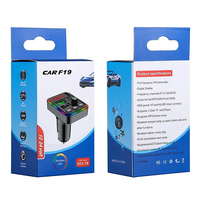 Transmetteur FM sans fil pour voiture 5.0, stéréo, prise en charge de la carte SD, APE/FLAC, double chargeur USB 3.1A rapide, lumière ambiante colorée