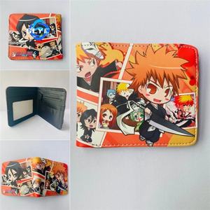 漂白动漫空心一护PU皮革可折叠短钱包学生男士零硬币支架配件 - Product Image 2