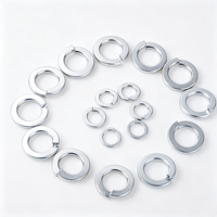 Factory Supply Spring Lock Washer Carbon Steel Galvanized Light Split Opening Washer Anti Vibration Fastener Washer