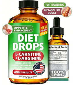 Suplemento Líquido Oral Natural para Adelgazar, Quemador de Grasa Rápido, L-Carnitina, L-Arginina, Gotas para Bajar de Peso, <span class=keywords><strong>Dieta</strong></span>, Adultos - Product Image 4