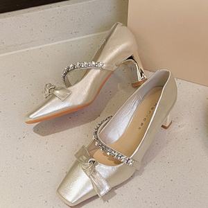 Tacones de Plataforma Color Piel para Mujer, Cómodos, con Suela Suave, Estilo Sexy y Elegante, Tacón de Aguja Alto, Punta Abierta, para Verano - Product Image 5