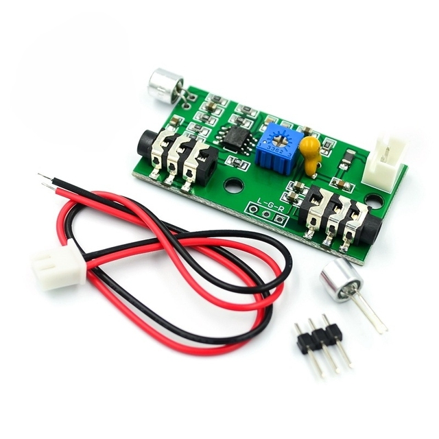 Microphone Pickup Microphone Amplifier Module Gain Adjustable Audio Amplifier Circuit AC signal Amplifier Board