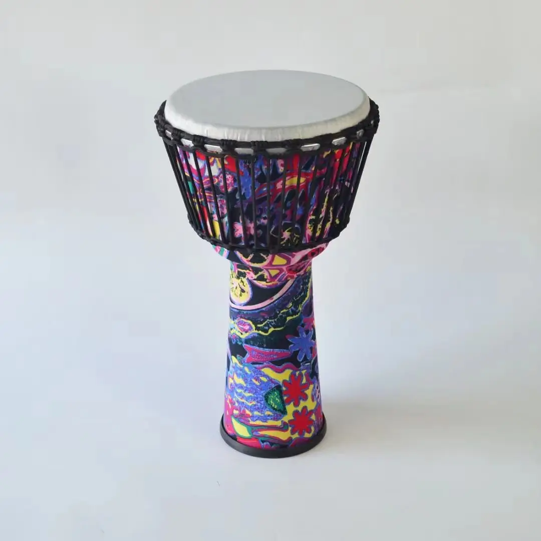 8 дюймов, Заводская поставка, Африканский барабан djembe из козьей кожи, Профессиональный Большой Африканский барабан для ребенка