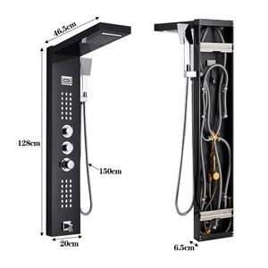 Robinet <span class=keywords><strong>de</strong></span> <span class=keywords><strong>Douche</strong></span> Thermostatique Cascade Panneau <span class=keywords><strong>de</strong></span> <span class=keywords><strong>Douche</strong></span> Pluie 3 Poignées <span class=keywords><strong>Colonne</strong></span> Mélangeuse <span class=keywords><strong>de</strong></span> <span class=keywords><strong>Douche</strong></span> <span class=keywords><strong>de</strong></span> Salle <span class=keywords><strong>de</strong></span> Bains avec Douchette - Product Image 6