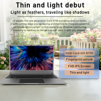 Nuovo Laptop da Gaming e Ufficio 6y30 15.6 Pollici 1920*1080 IPS Intel con Win11 e Funzionalità in Inglese per Schermo Touch
