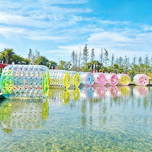 Balle <span class=keywords><strong>aquatique</strong></span> gonflable transparente et colorée pour parc, Zorb Ball flottant, équipement de jeu <span class=keywords><strong>aquatique</strong></span> parent-enfant pour sites touristiques extérieurs - Product Image 1