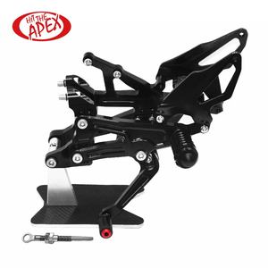 Reposapiés ajustable CNC para motocicleta, para DUCATI V4 PANIGALE 2018 <span class=keywords><strong>2019</strong></span> 2010 2021 Rider, reposapiés trasero - Product Image 1