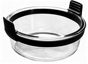 Revestimiento de Vidrio Reutilizable para Freidora de Aire con Anillo de Silicona Extraíble, Láminas para Freidora de Aire para <span class=keywords><strong>Ninja</strong></span> Foodi DZ201/DZ401/DZ550, Libre de BPA - Product Image 6