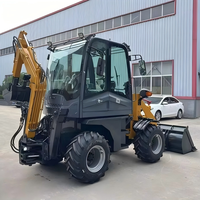 Mini-excavatrice, pelle rétrocaveuse, chargeuse sur pneus de 1, 2, 3, 4 et 5 tonnes