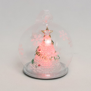 <strong>Wholesale</strong> <strong>Christmas</strong> Iridescent Glass Ball Light <strong>Gift</strong> Cheap Glass <strong>Christmas</strong> Hanging Balls with Led - Product Image 1