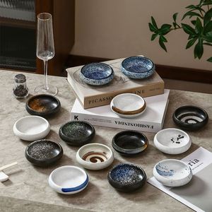 Cuencos de Cerámica Japonesa Comerciales para Sushi y Sashimi, Cuencos Redondos de Porcelana de Doble Capa para Salsa de Soja, Mostaza y Aperitivos - Product Image 1