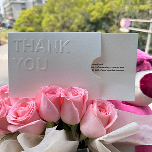 Bao thư giấy màu hồng cao cấp, thân thiện với môi trường, chất liệu cotton, kiểu dáng phong bì có túi, ép nổi, dành cho thiệp cưới - Product Image 2