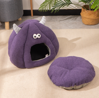 Nouveau Nid de Chat Nouveauté Hiver Chaud Portable en Peluche Maison de Couchage pour Chat Lit pour Animaux Quatre Saisons