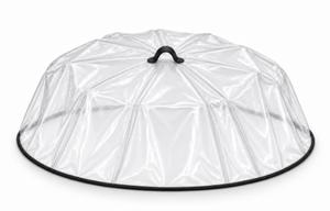Copertura a Cupola Pieghevole in PVC Trasparente per Piante 96cm con Borsa per il Trasporto, Protezione Antigelo in Vinile Morbido per Giardino - Product Image 2