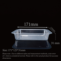 Barquettes de présentation alimentaire transparentes en PP pour viande, sushi, pizza, fruits, poisson, bonbons, biscuits, en-cas