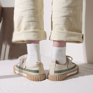 <span class=keywords><strong>Scarpe</strong></span> <span class=keywords><strong>da</strong></span> Donna in Stile Giapponese con Lacci e Suola Spessa, Sneakers Casual in Tela <span class=keywords><strong>per</strong></span> Signore - Product Image 5