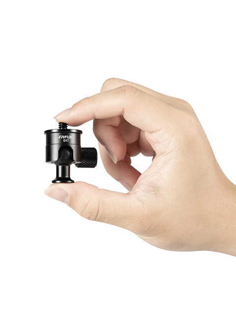 Hot Shoe Mount Mini Tripod Head Photographic Adapter for DSLR Camera for GoPro Smartphone Light & Microphone