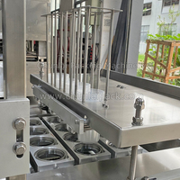 Machine de scellage automatique multifonctionnelle 8 voies 4 lignes pour produits laitiers, lait, fromages à pâte molle, crème sure, yaourt grec et produits liquides en plastique
