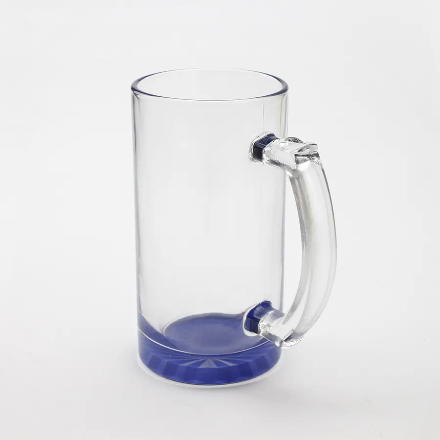 Großhandelspreis Sublimation leer 16 Unzen individuelles Design Glas Bier Schalen Farbstoffdruck klares Glas Biermügen