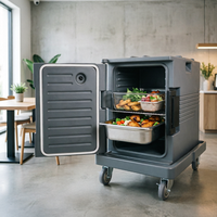 Thermobox isotherme commercial 90L pour le transport et le stockage de nourriture chaude ou froide, idéal pour les traiteurs