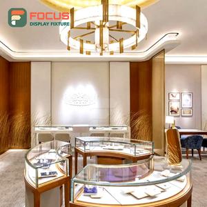 Elegant Glass Shelves Metal Frame Wooden Base Multi Tier Lockable LED Lighting Premium Jewellery Display <b>Cabinet</b> - Product Image 1