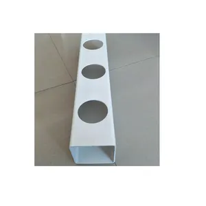 Großhandel 50mm 100mm quadratische PVC-Rohr größen Kunststoff Vierkant rohr Kunststoff PVC-Rohre