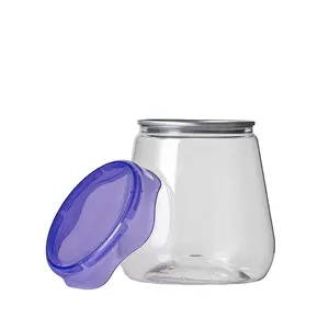 最新设计优质食品级易拉罐宠物透明塑料罐，直径80毫米300 # 铝易开口