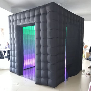 LED Cubo inflable Photo Booth Carpa Photo Booth Recinto para <span class=keywords><strong>la</strong></span> venta Blanco o Negro Signo personalizado - Product Image 4