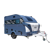 Nouvelle caravane de camping miniature de luxe moderne avec suspension indépendante, entièrement meublée, cuisine Thetford, capacité de charge de 1500 kg, pour les voyages