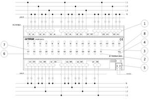 โมดูลสวิตช์ไฟอัจฉริยะ 24 ช่อง <span class=keywords><strong>Zigbee</strong></span> 16A Tuya OS ระบบบ้านอัจฉริยะ KNX สำหรับโรงแรม ราคาโรงงาน - Product Image 2