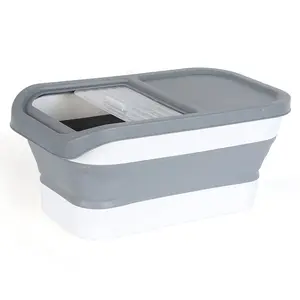 Pet Dog Food Storage Container Large Dry Cat Food Box Bag Moisture Proof Seal With Measuring Cup Kitten Puppy Pet Products