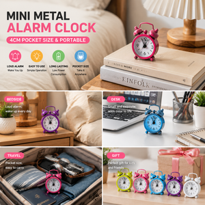 Mini réveil en métal de 40 mm pour <span class=keywords><strong>enfants</strong></span>, idéal comme cadeau - Product Image 3
