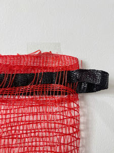 <b>Mint</b> Green Medium HDPE Mesh Bags Breathable High Quality Logo Blow Molding Cutting Drawstring Closure for Agricultural Use - Product Image 2