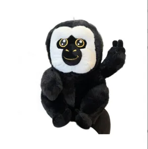 Muñeca de peluche de mono monje de cara blanca, decoración de mono lindo, muñeca de moda suave de dibujos animados